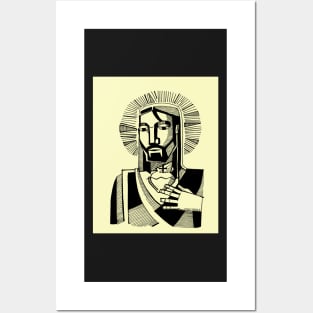 Jesus Christ illustration Posters and Art